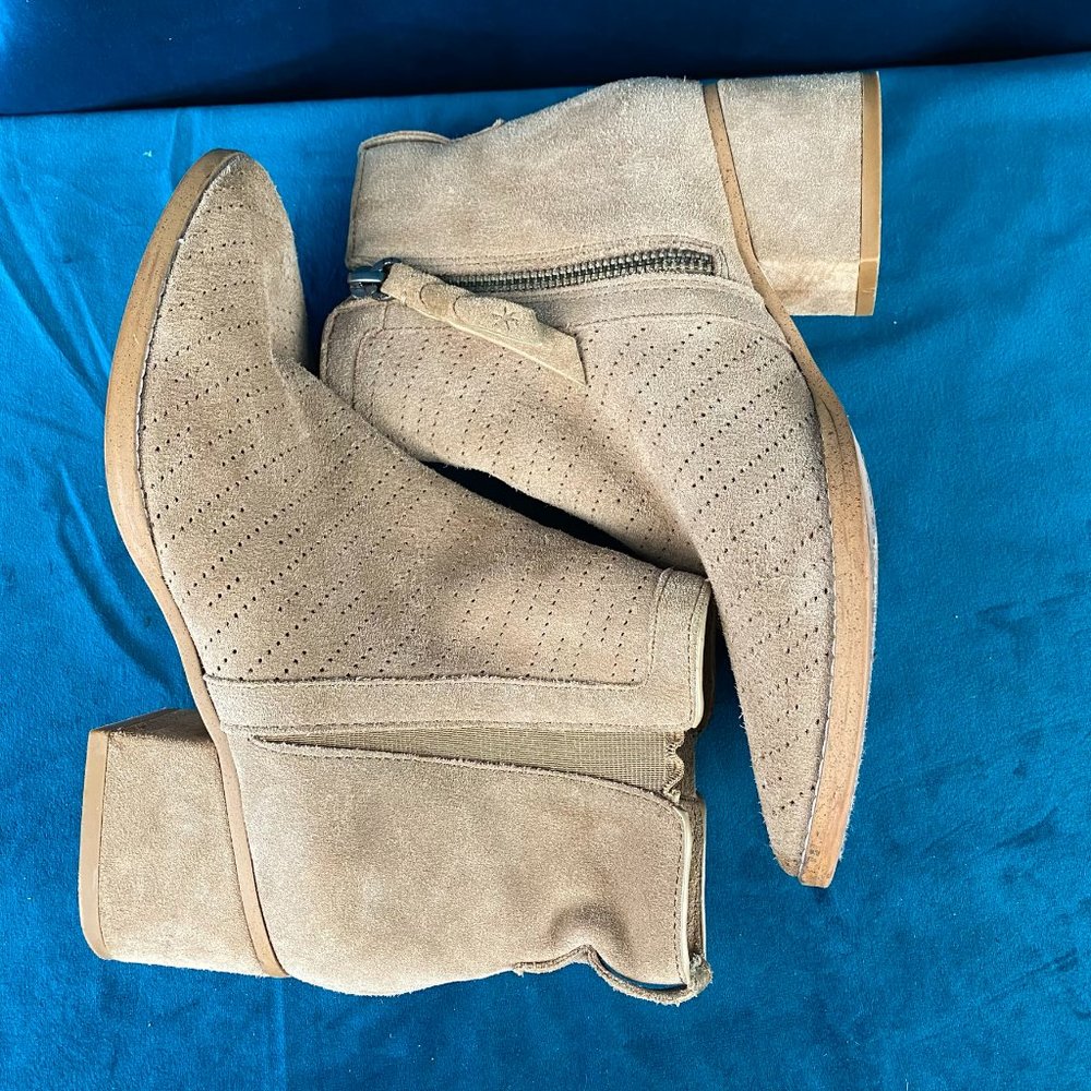 Splendid Rosalie Suede Perforated Bootie - Picture 6 of 9